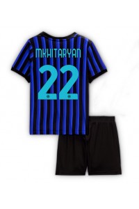 Inter Milan Henrikh Mkhitaryan #22 Jalkapallovaatteet Lasten Kotipeliasu 2025-26 Lyhythihainen (+ Lyhyet housut)